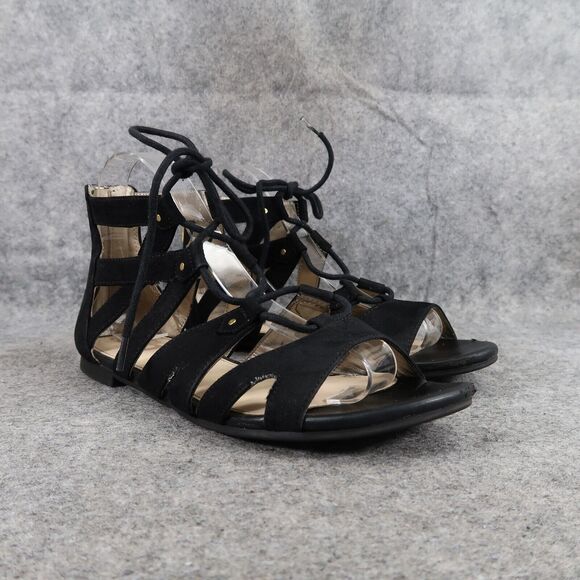 Sam Edelman Shoes Womens 7 Sandals Fashion Circus Hagan Gladiator Lace Up Flats - Picture 1 of 16